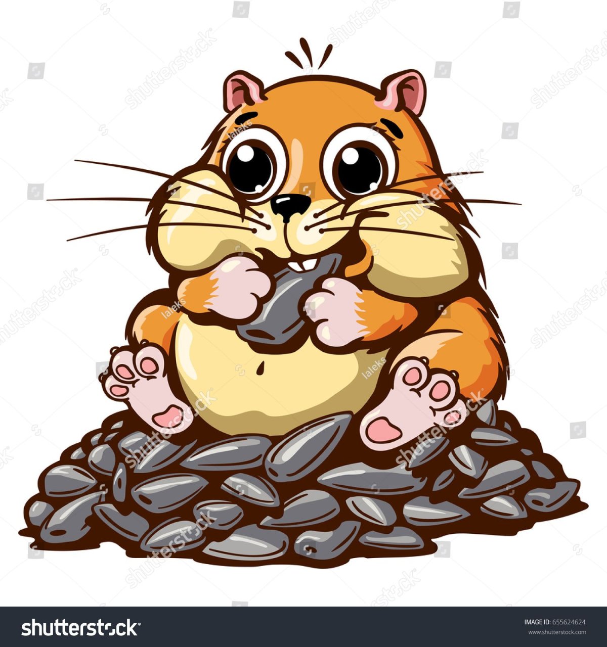 Милый хомяк арт