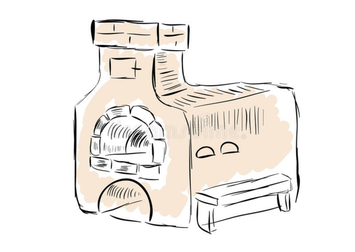 Нарисовать камин