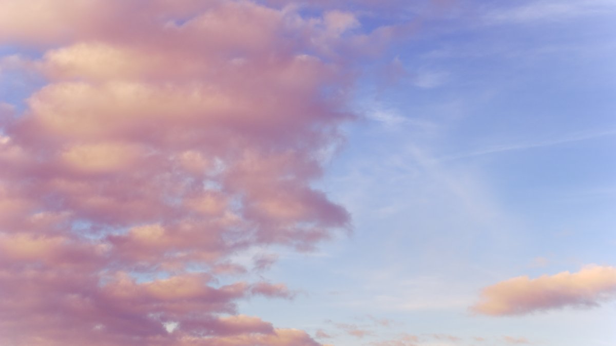 Ванильное небо облака