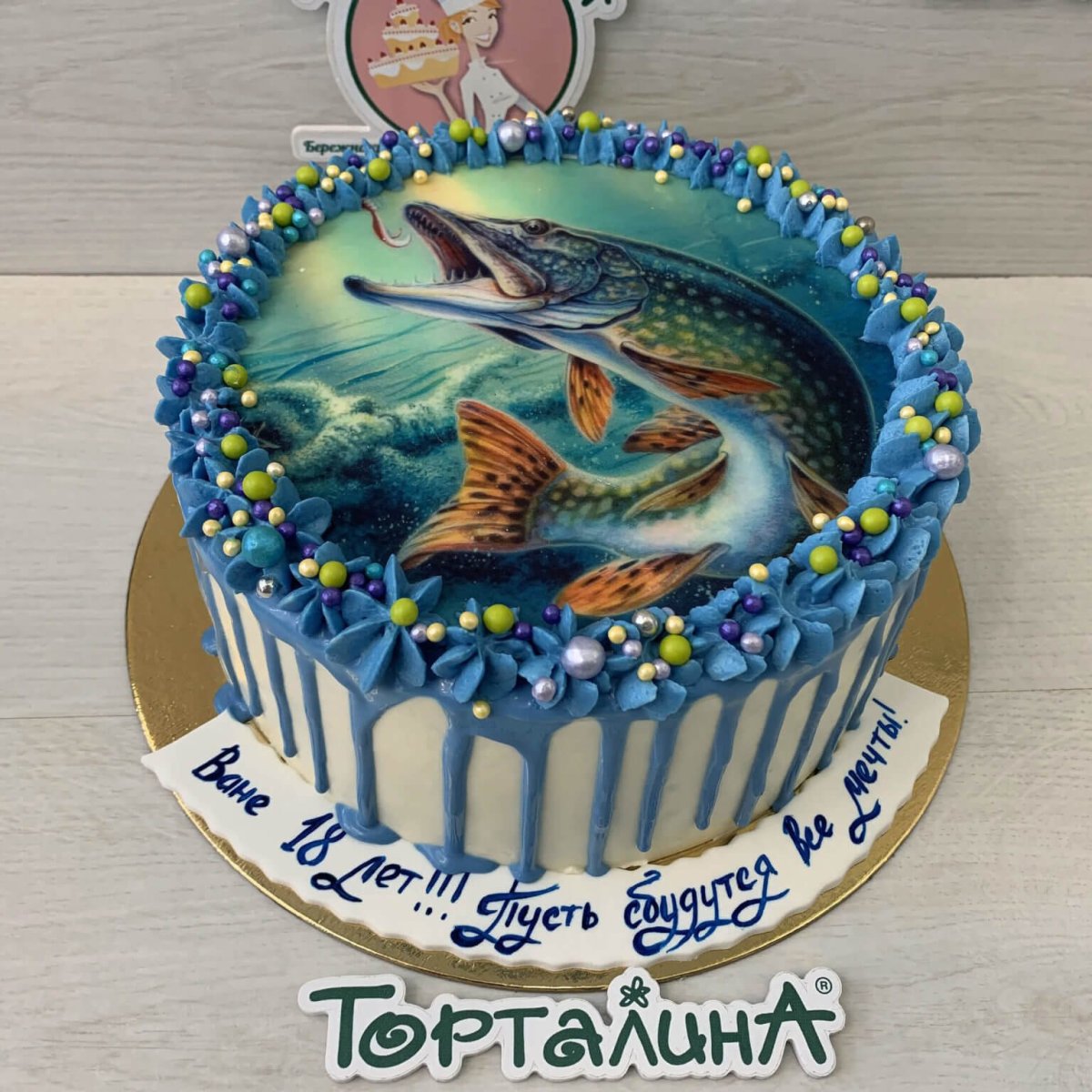 Торт с фотопечатью для девочки