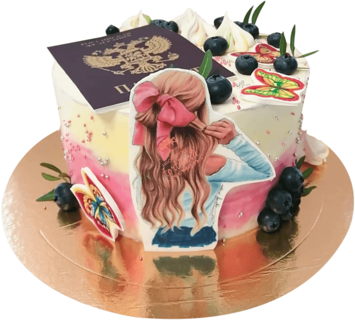 Торт с фотопечатью для мальчика