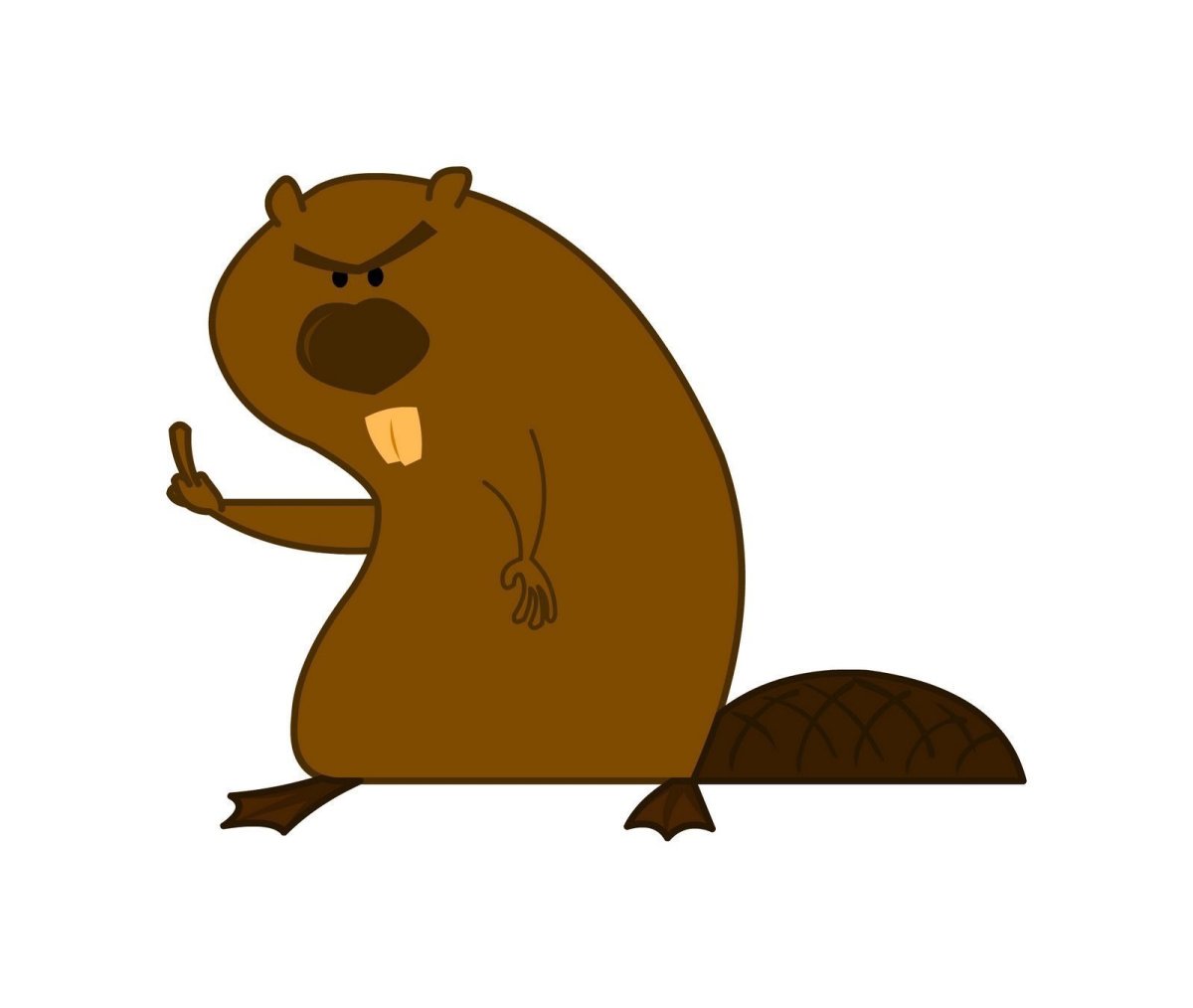 Бобер мультяшный