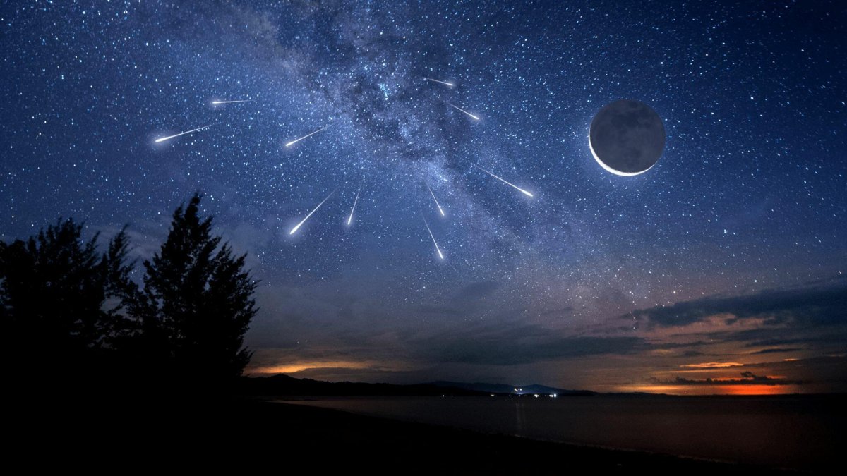 Ночное небо со звездами