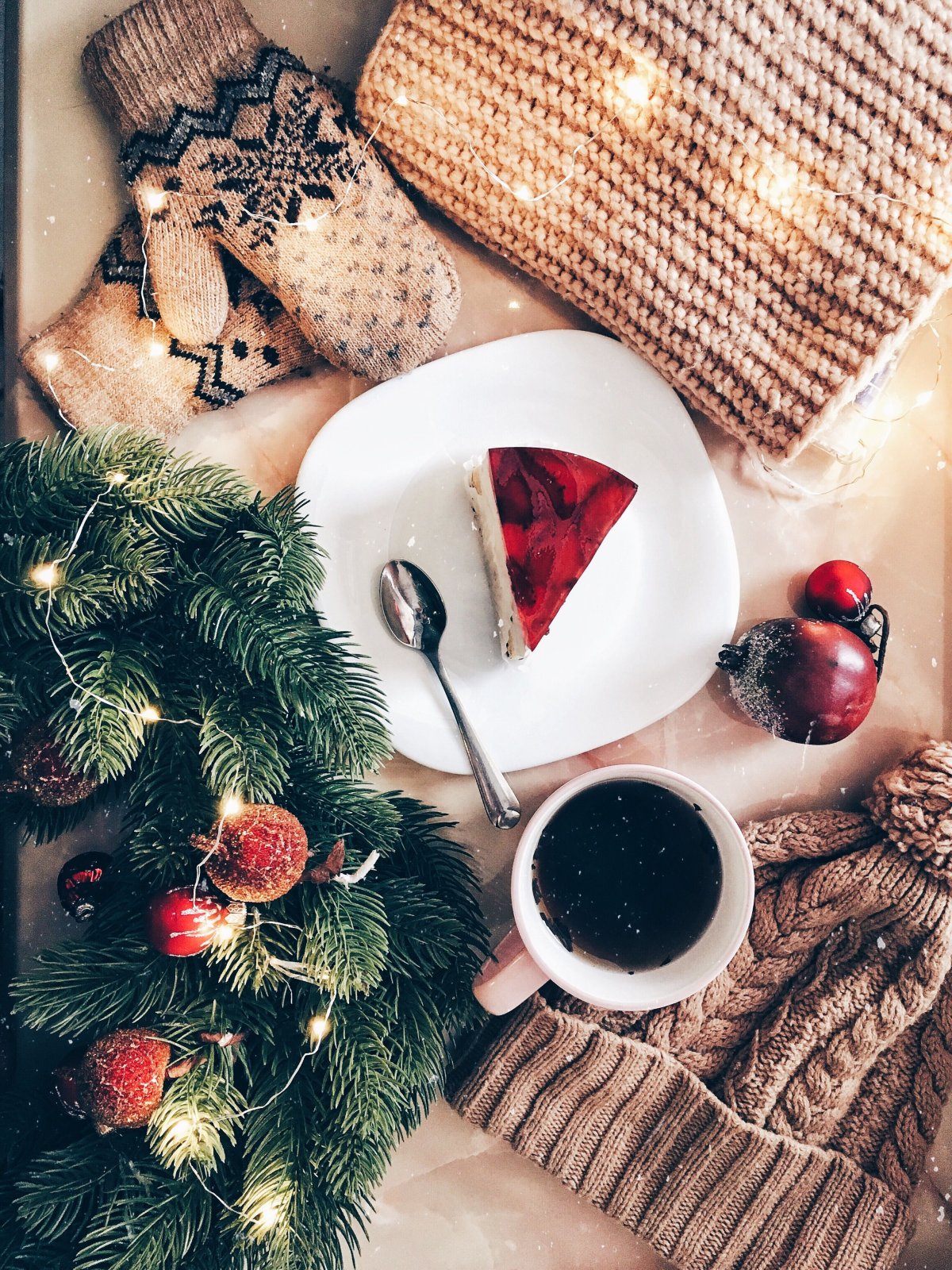 Уютная зимняя фотосессия