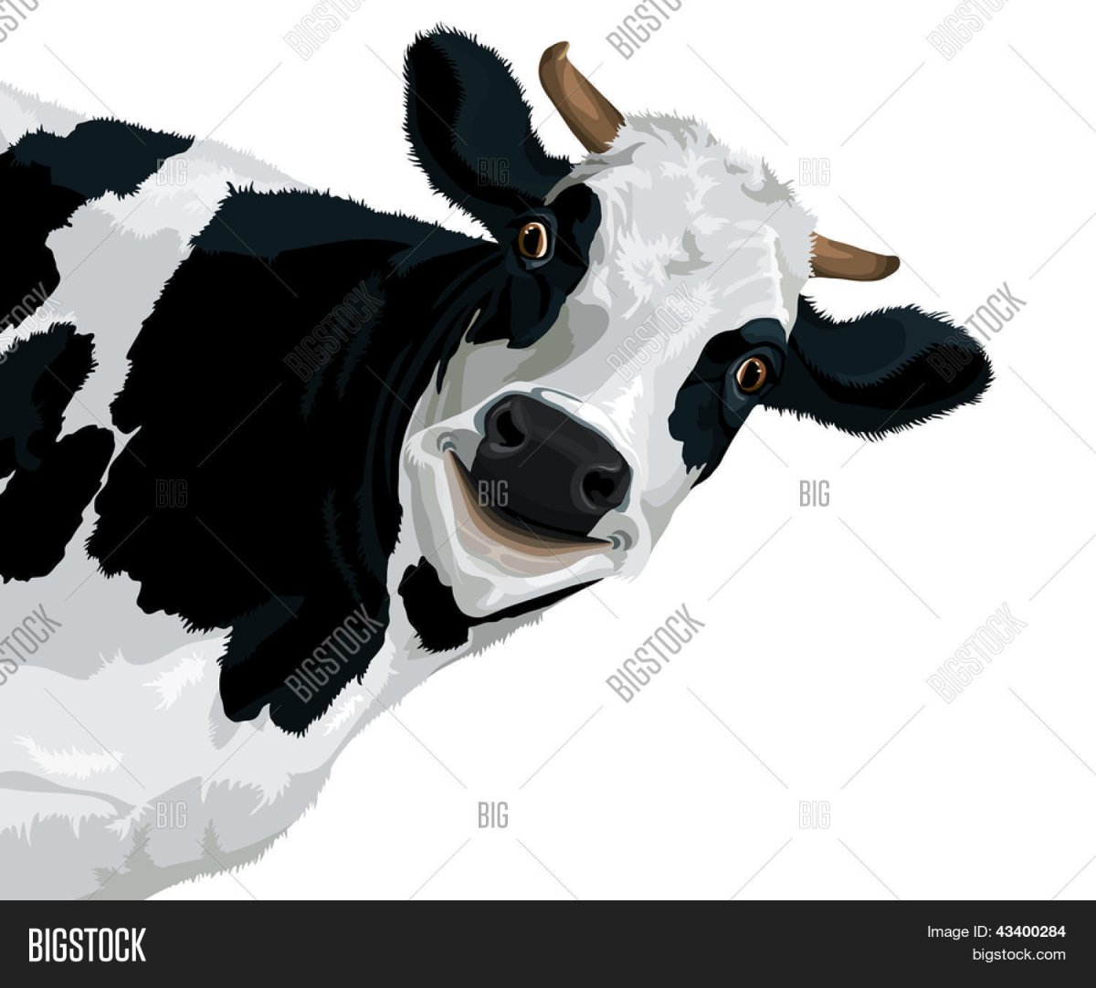 Корова с бантиком