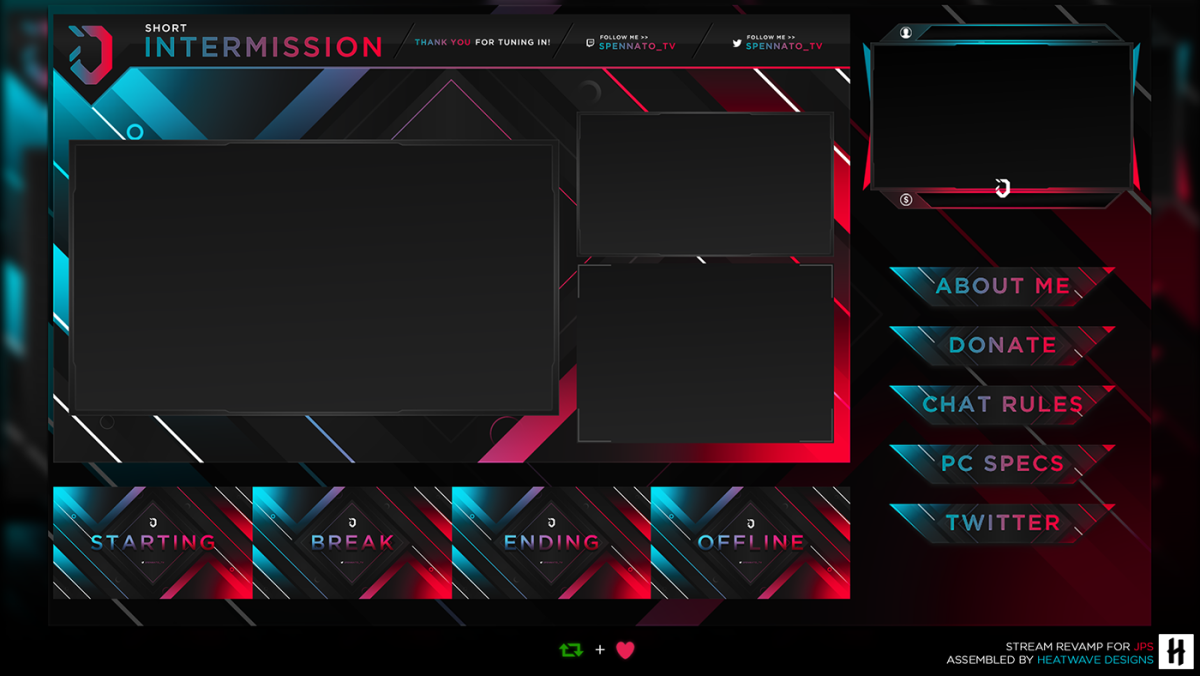 Панели для стрима