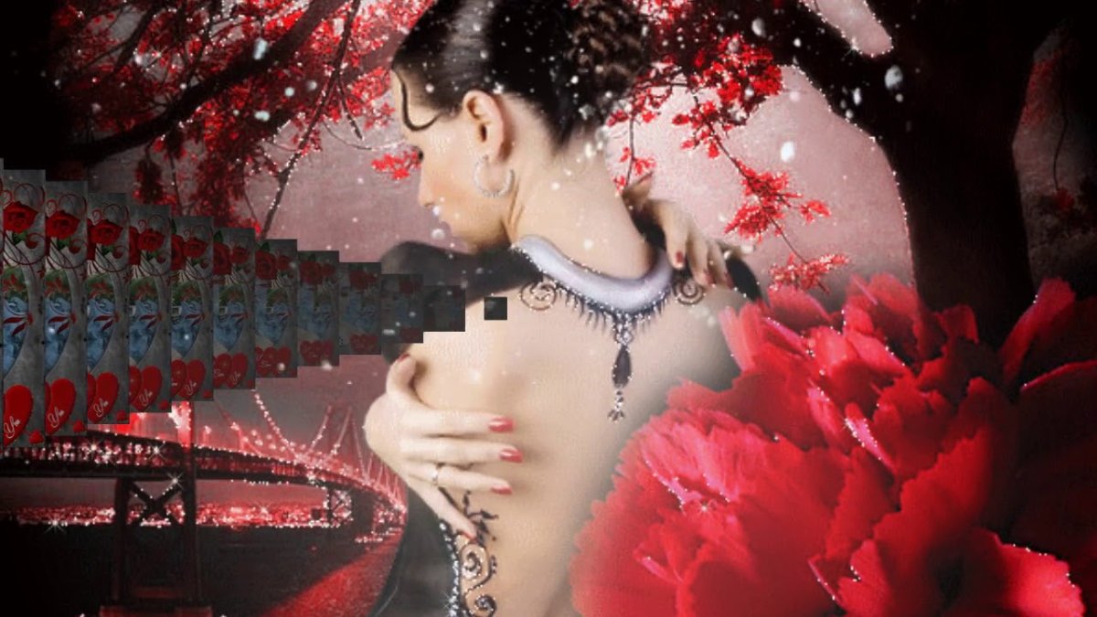 Анимационные картинки девушек