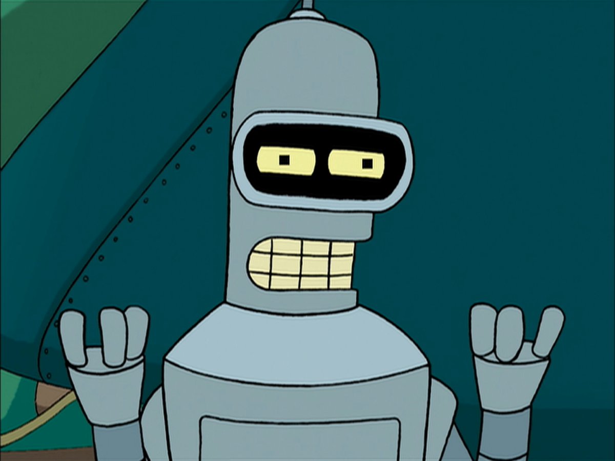 Бендер Футурама щурится