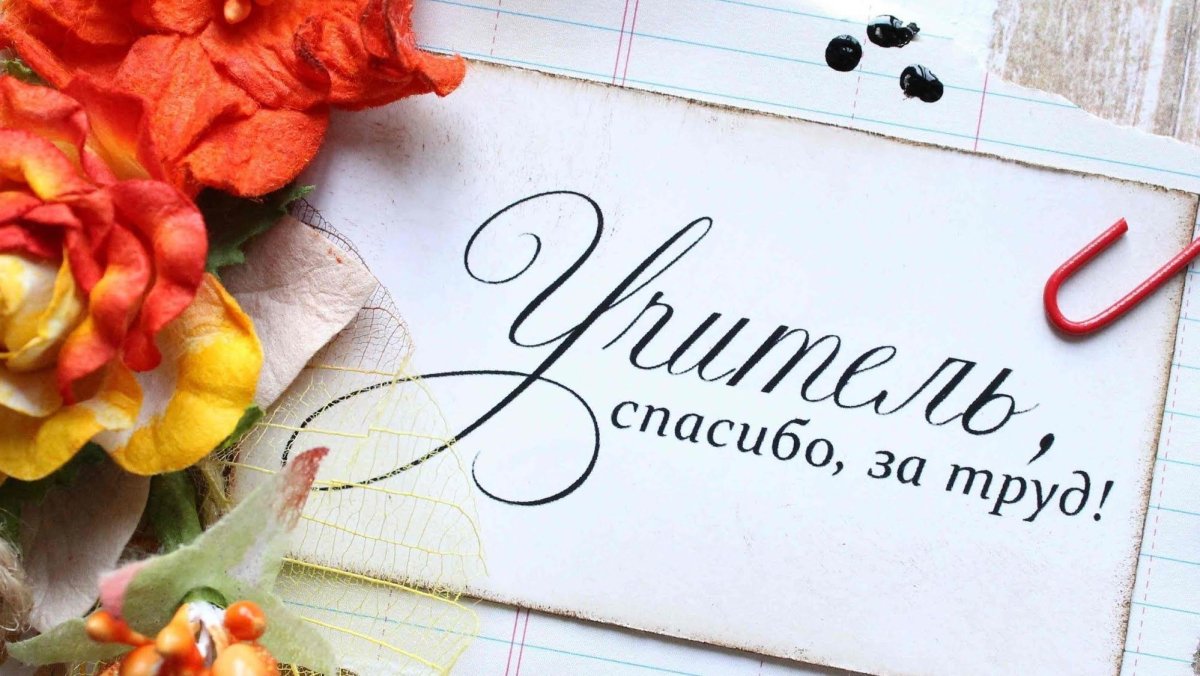 Учитель спасибо за труд