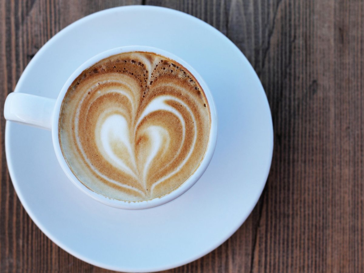 Капучино вид сверху