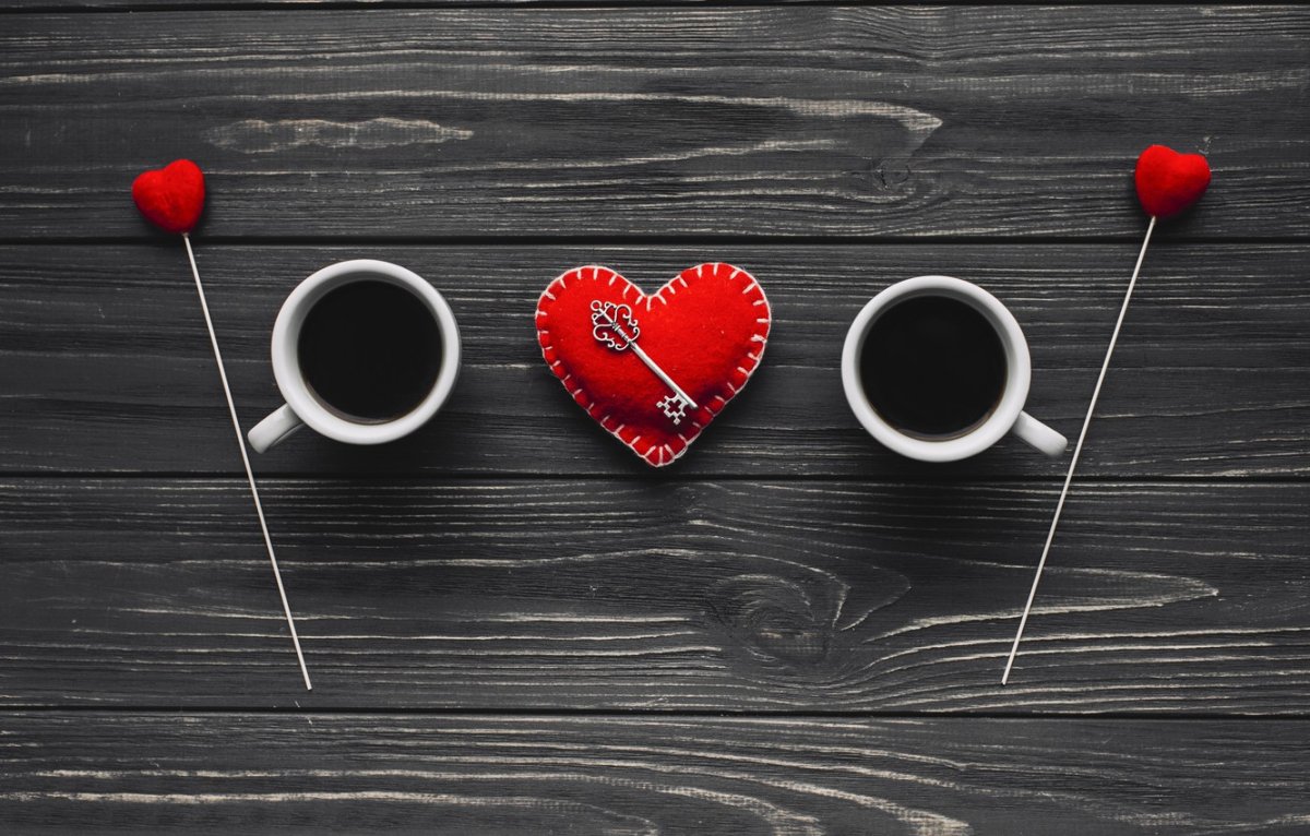 Чашка кофе с сердечком