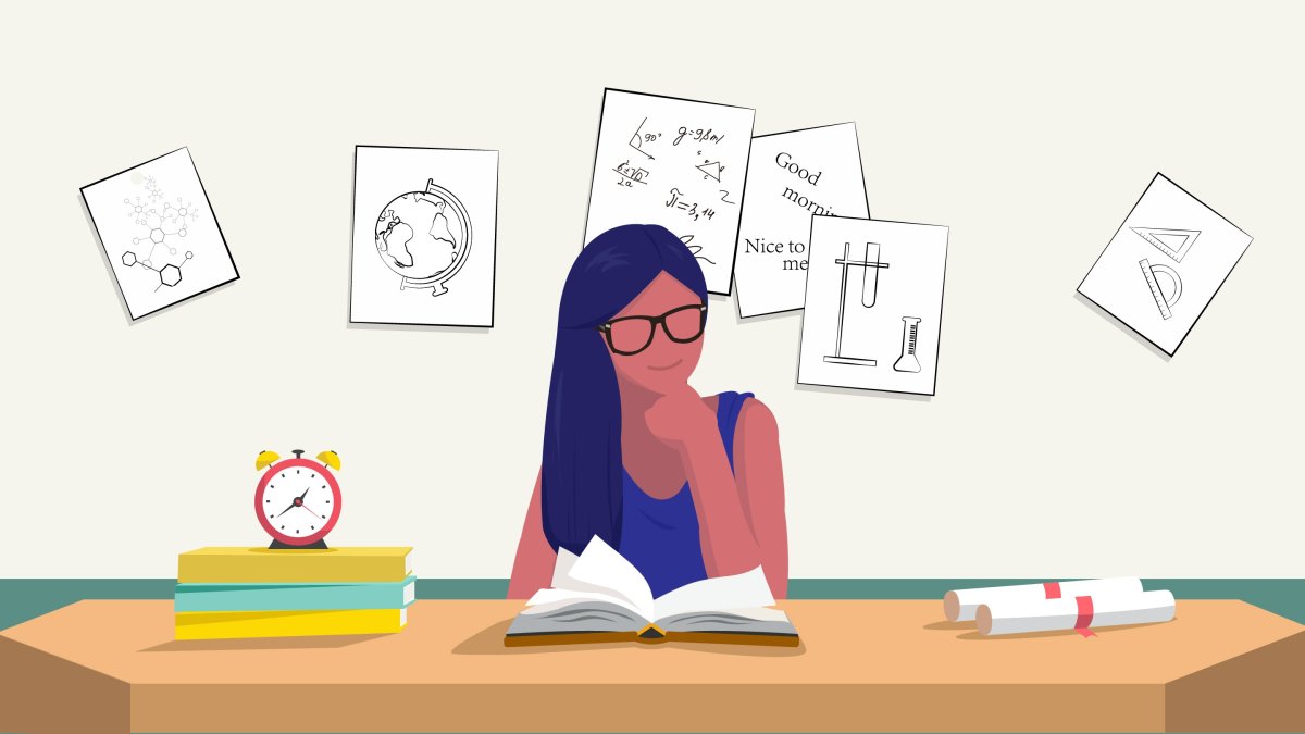 Студент карикатура