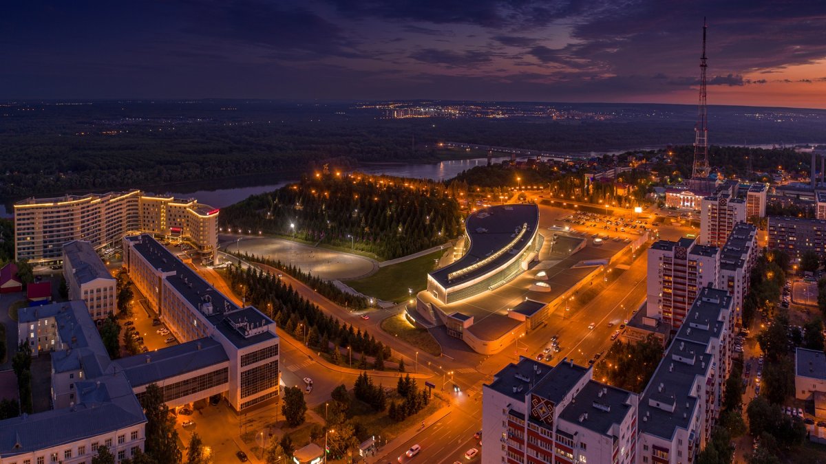 Уфа вид сверху