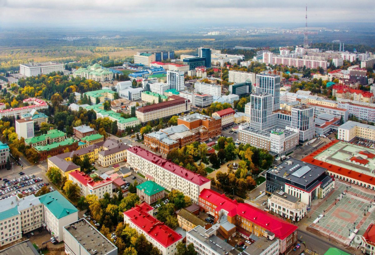 Уфа с птичьего полета вся Уфа
