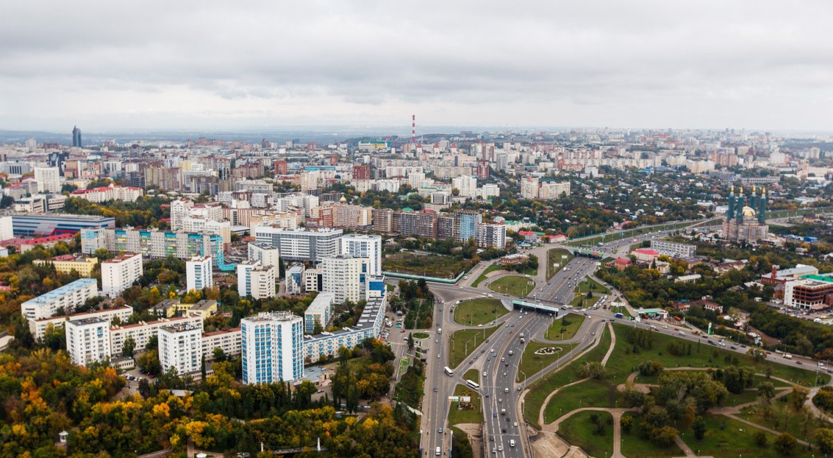 Виды Уфы с высоты птичьего полета