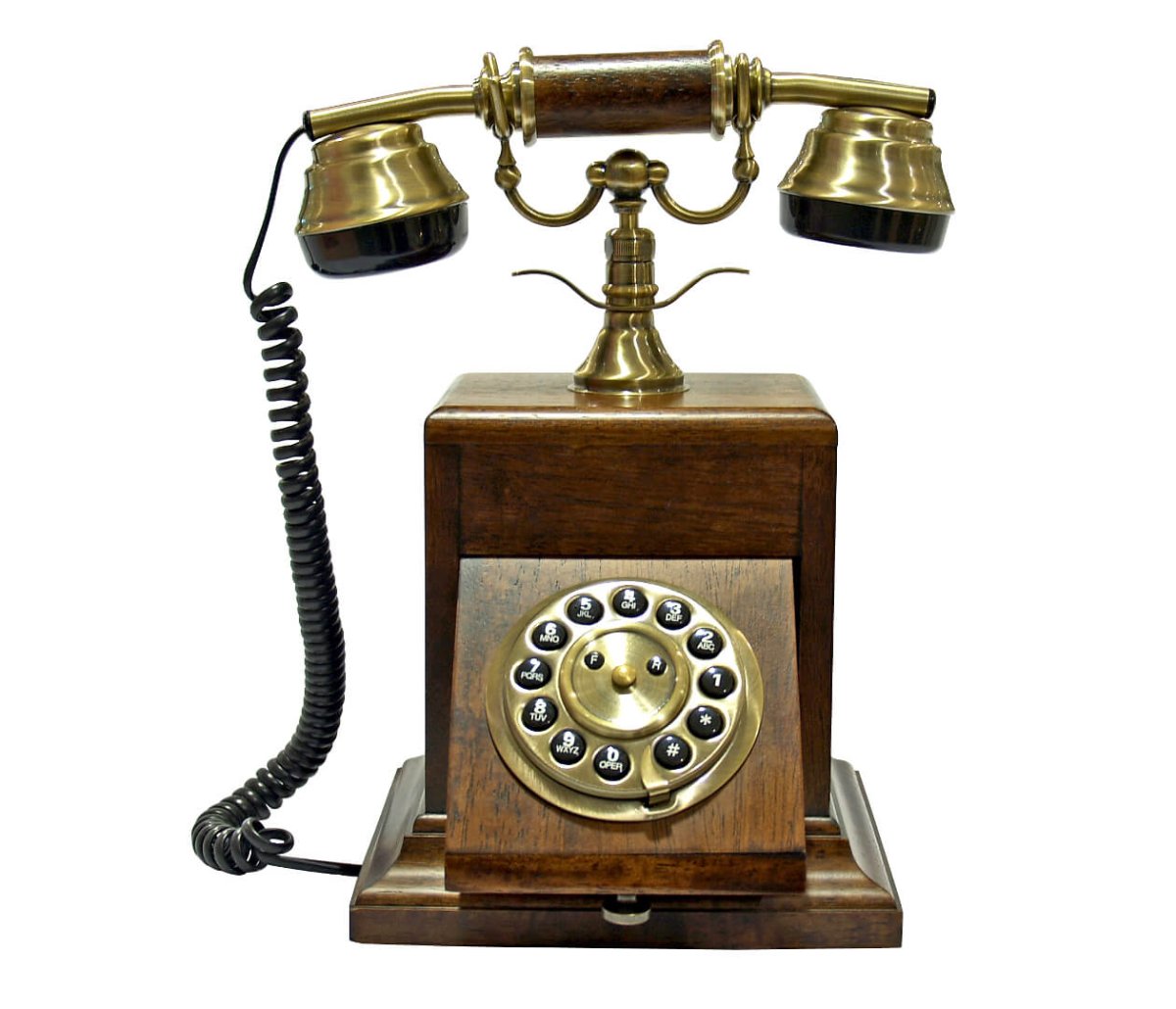 Старинный телефонный аппарат