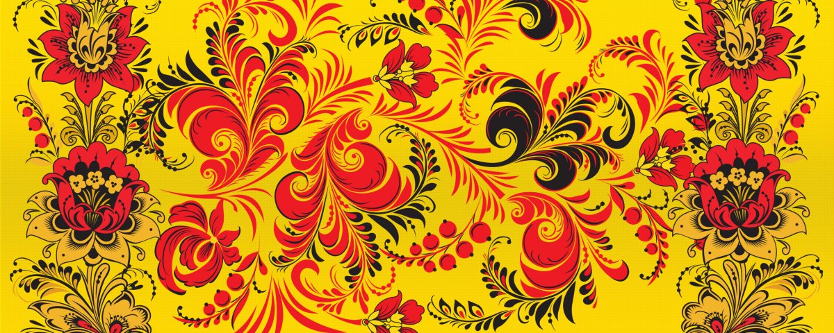 Хохломская роспись вектор