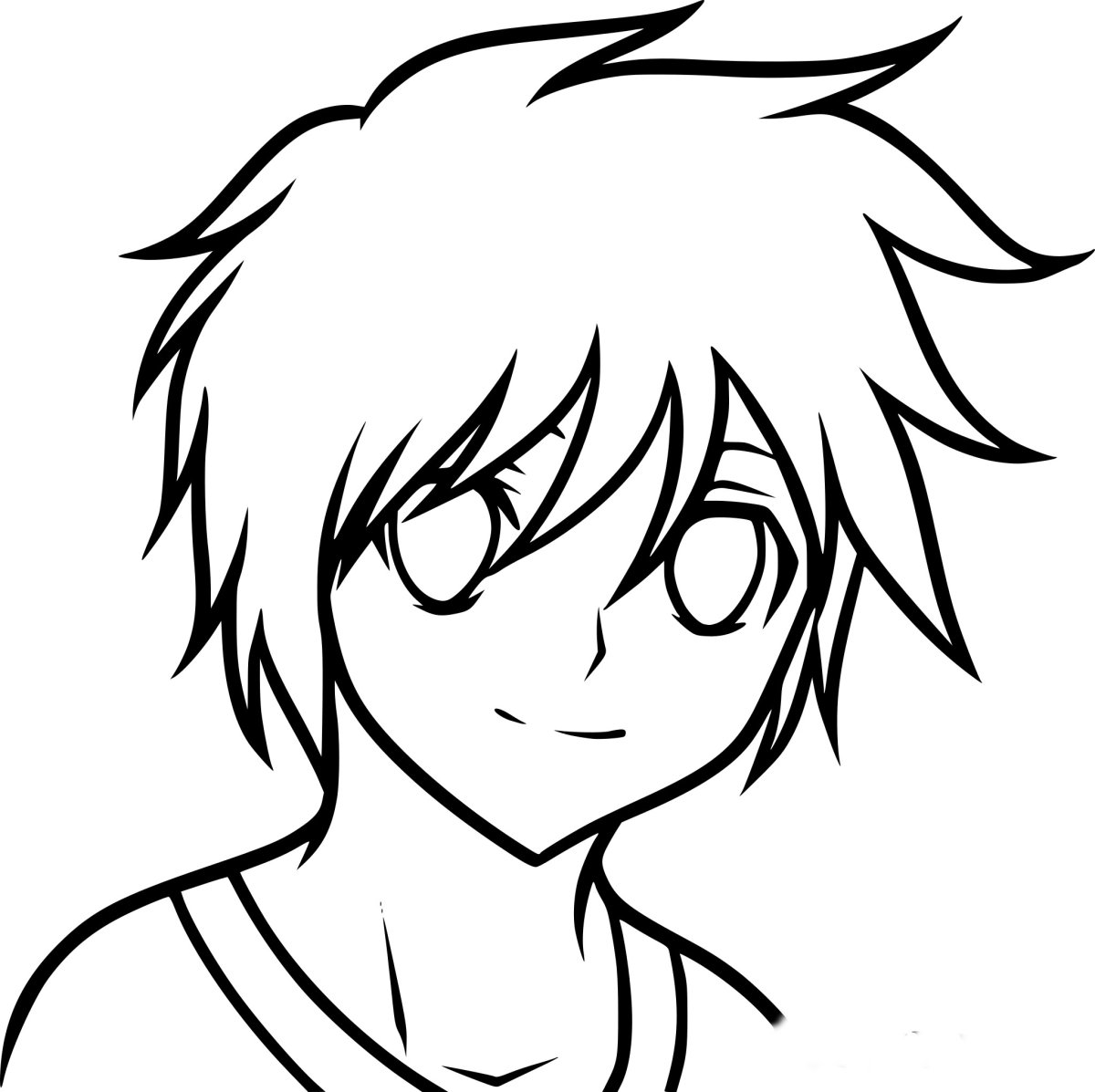 Аниме картинки для срисовки