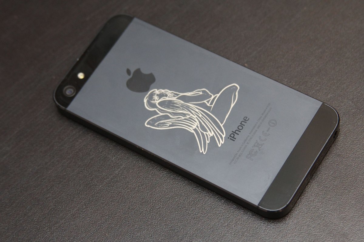 Контур розы на черном фоне