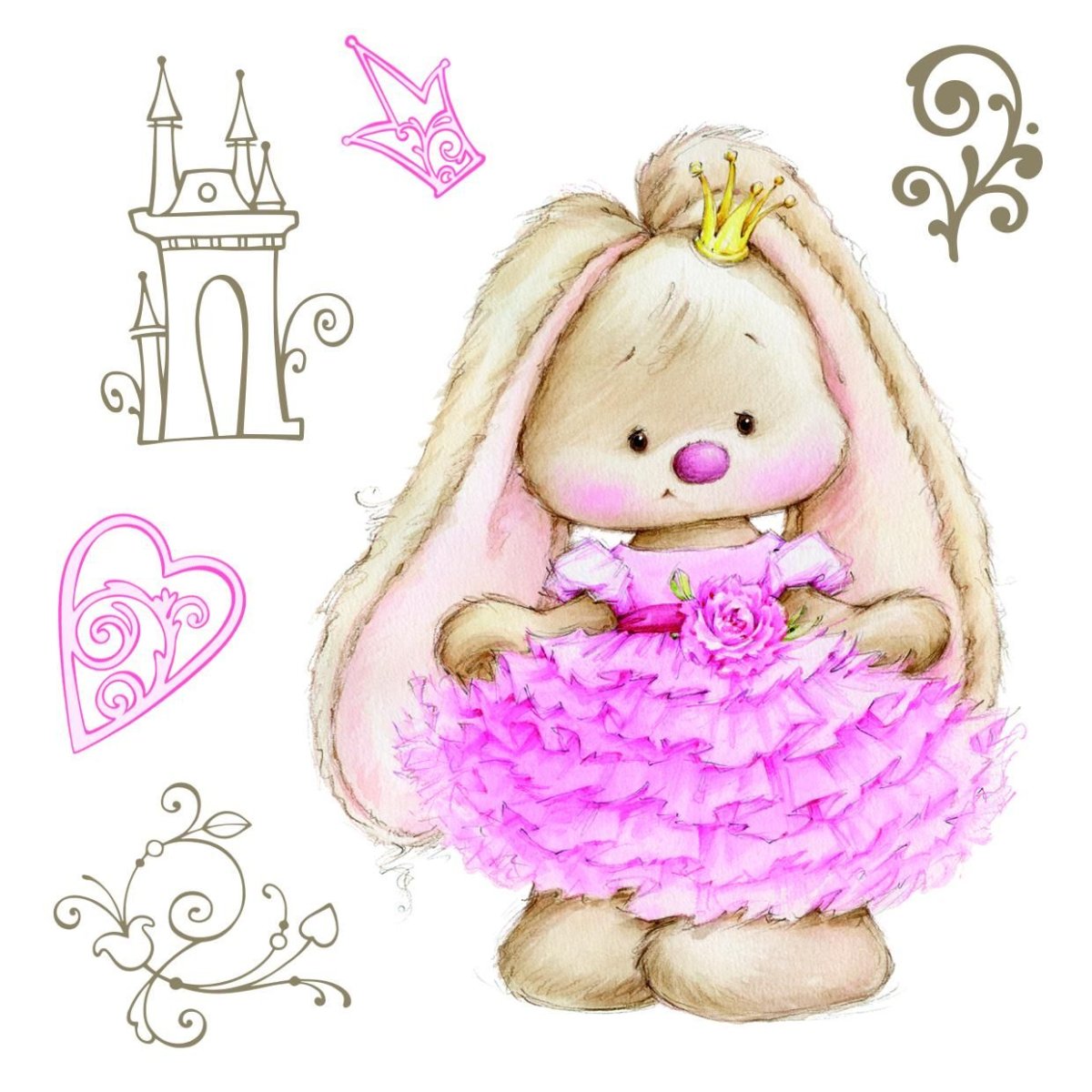 Акварельный зайчик