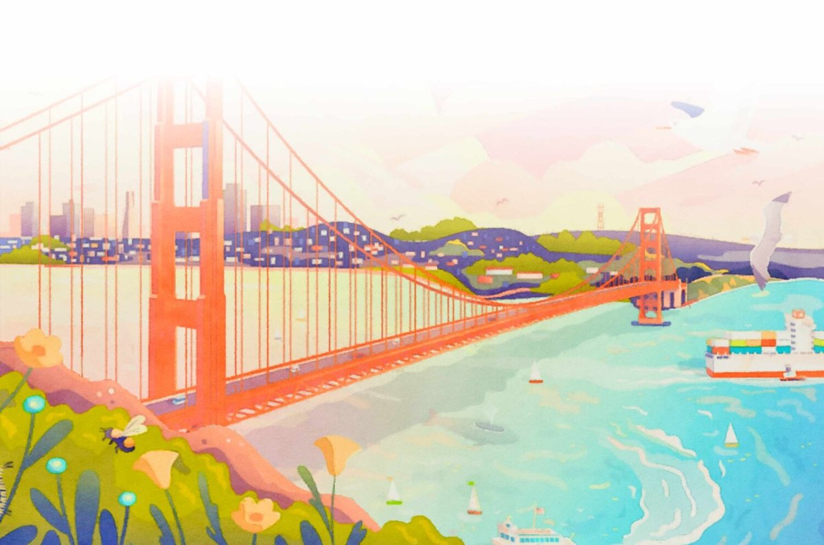 Мост Сан Франциско вектор