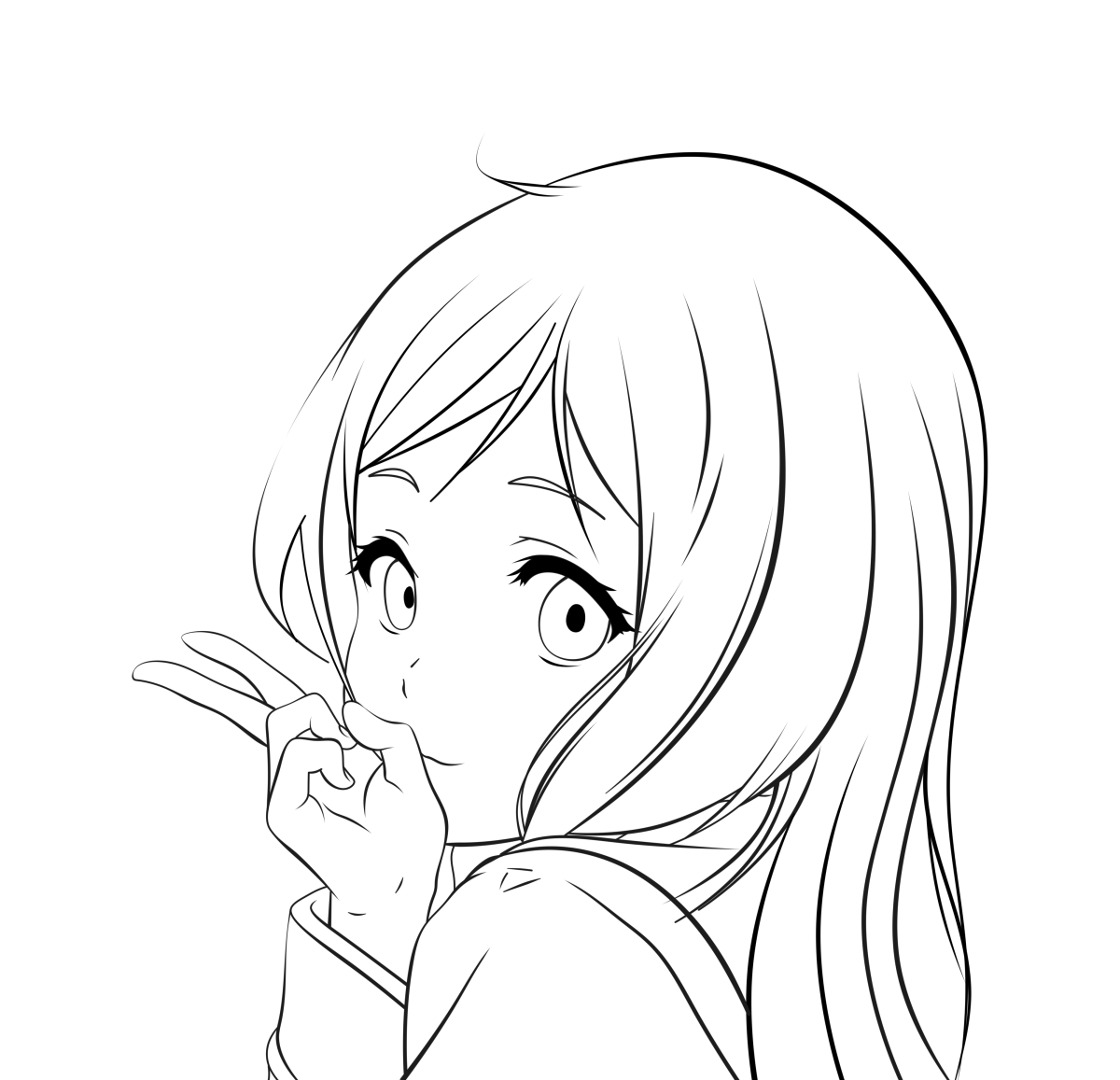 Аниме для срисовки карандашом