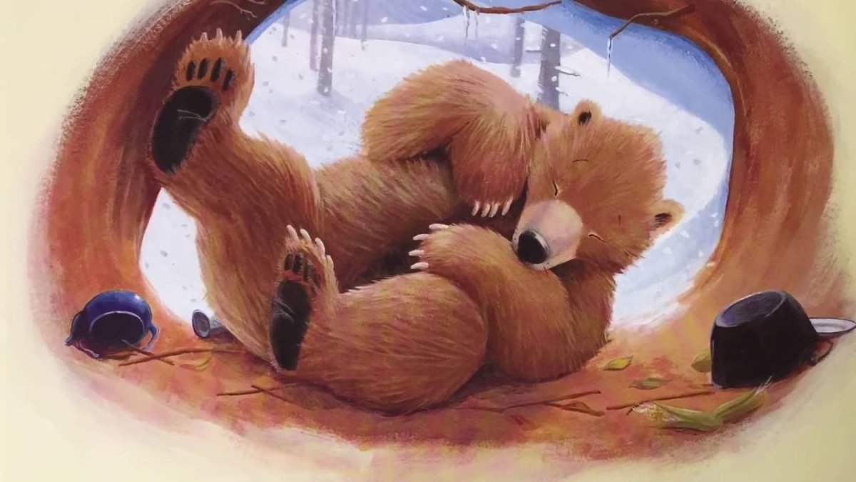 Стих про медведя в берлоге