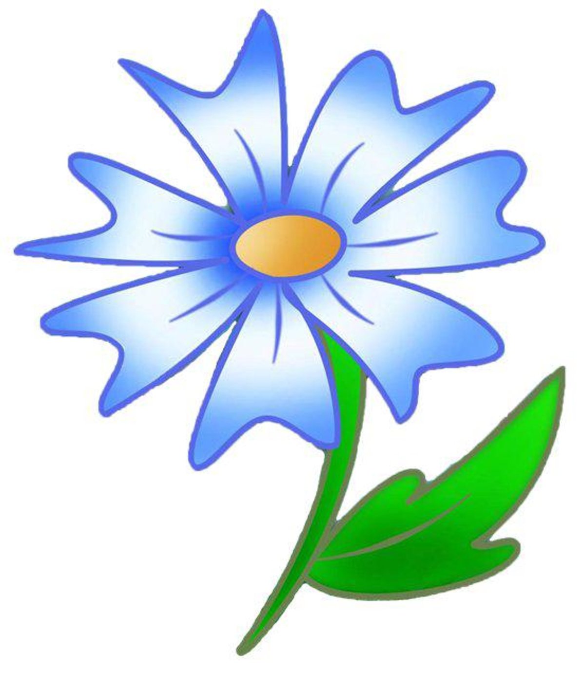 Василек карточка для детей