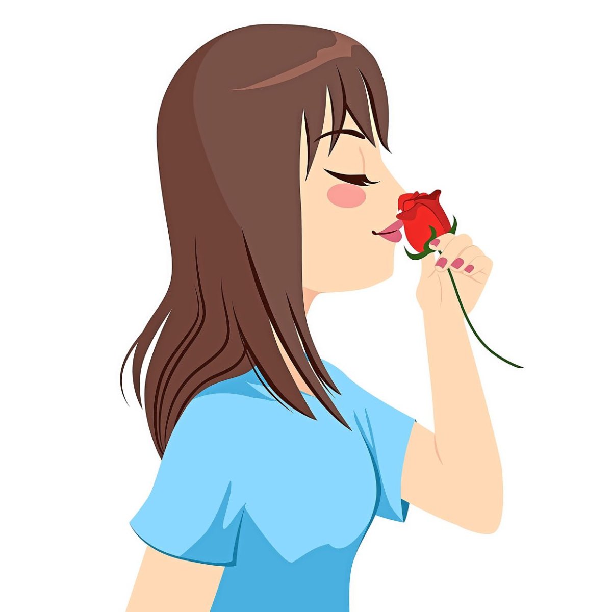 Приятный запах иллюстрация