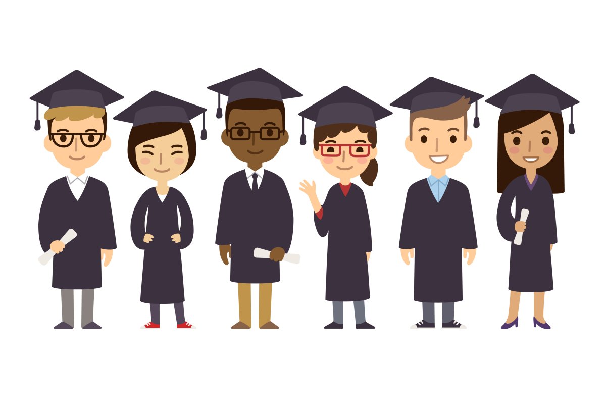 Студент мультяшный