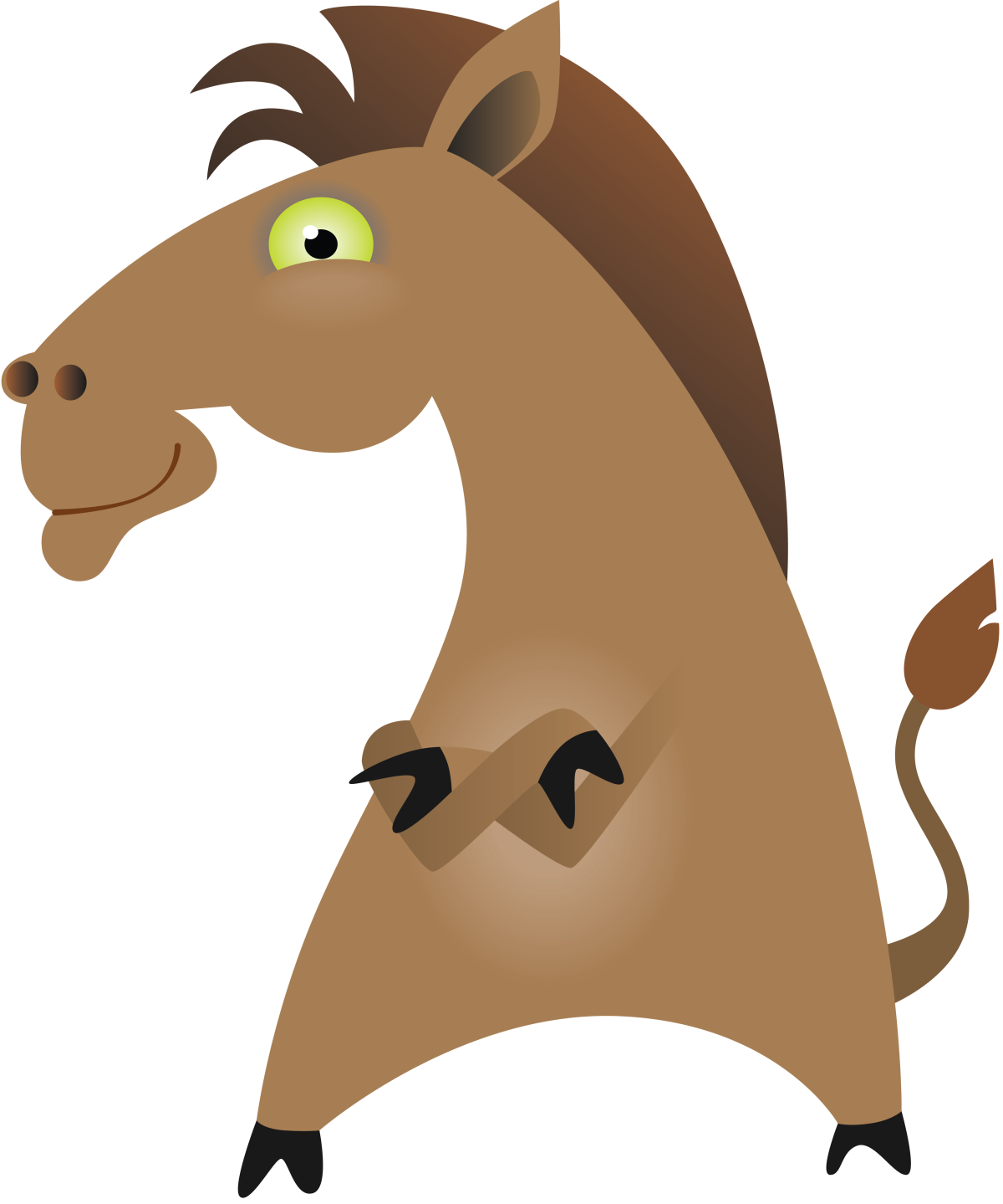 Морда лошади мультяшная