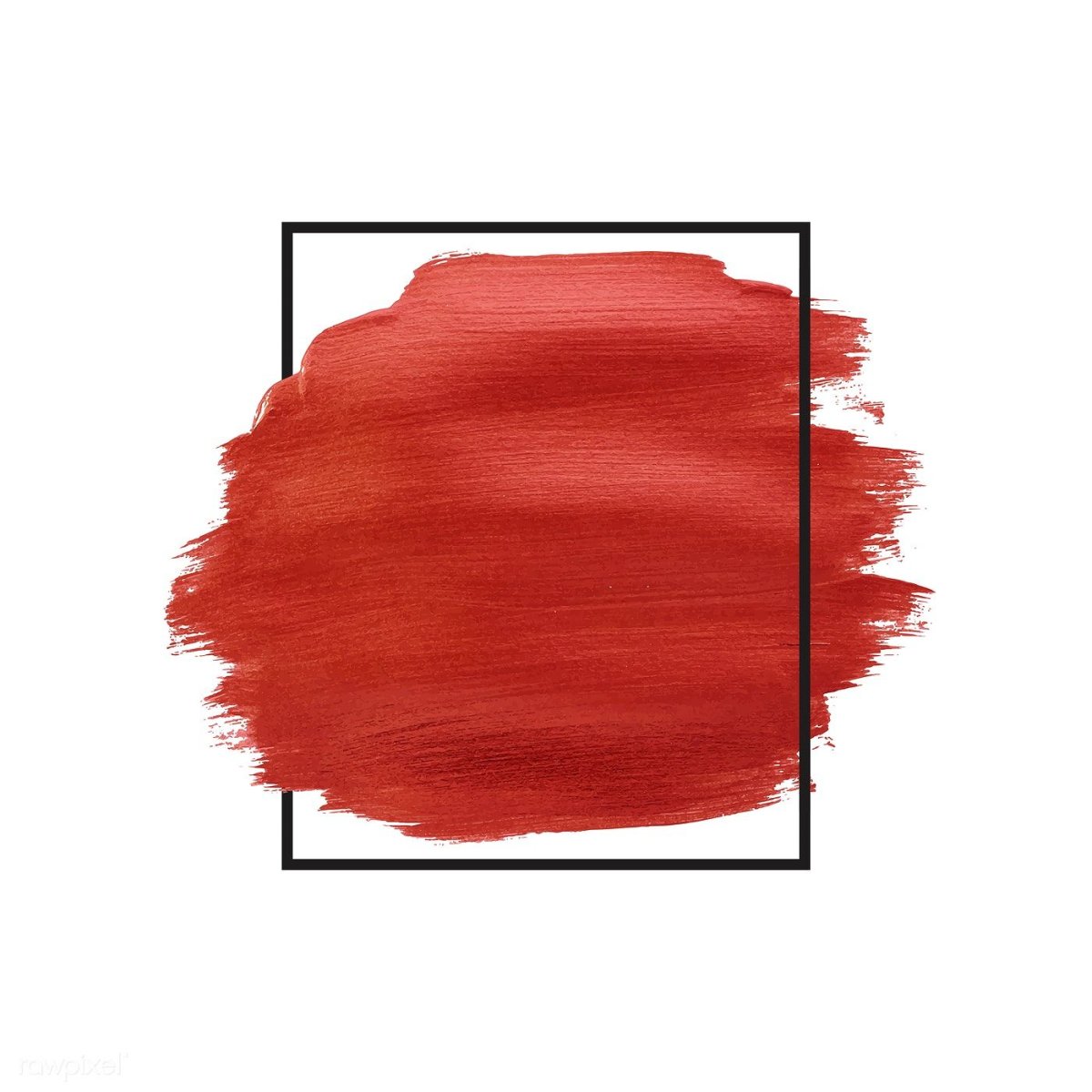 Красный мазок кистью