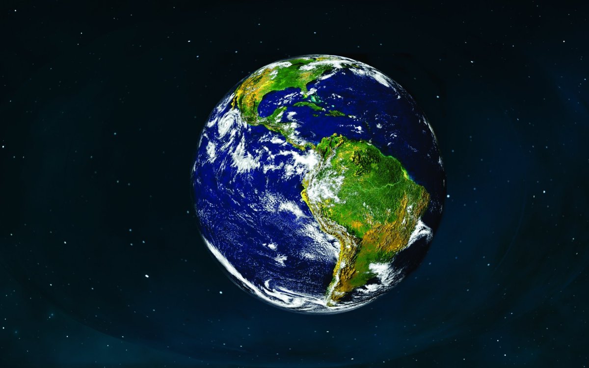 Вид земли из космоса