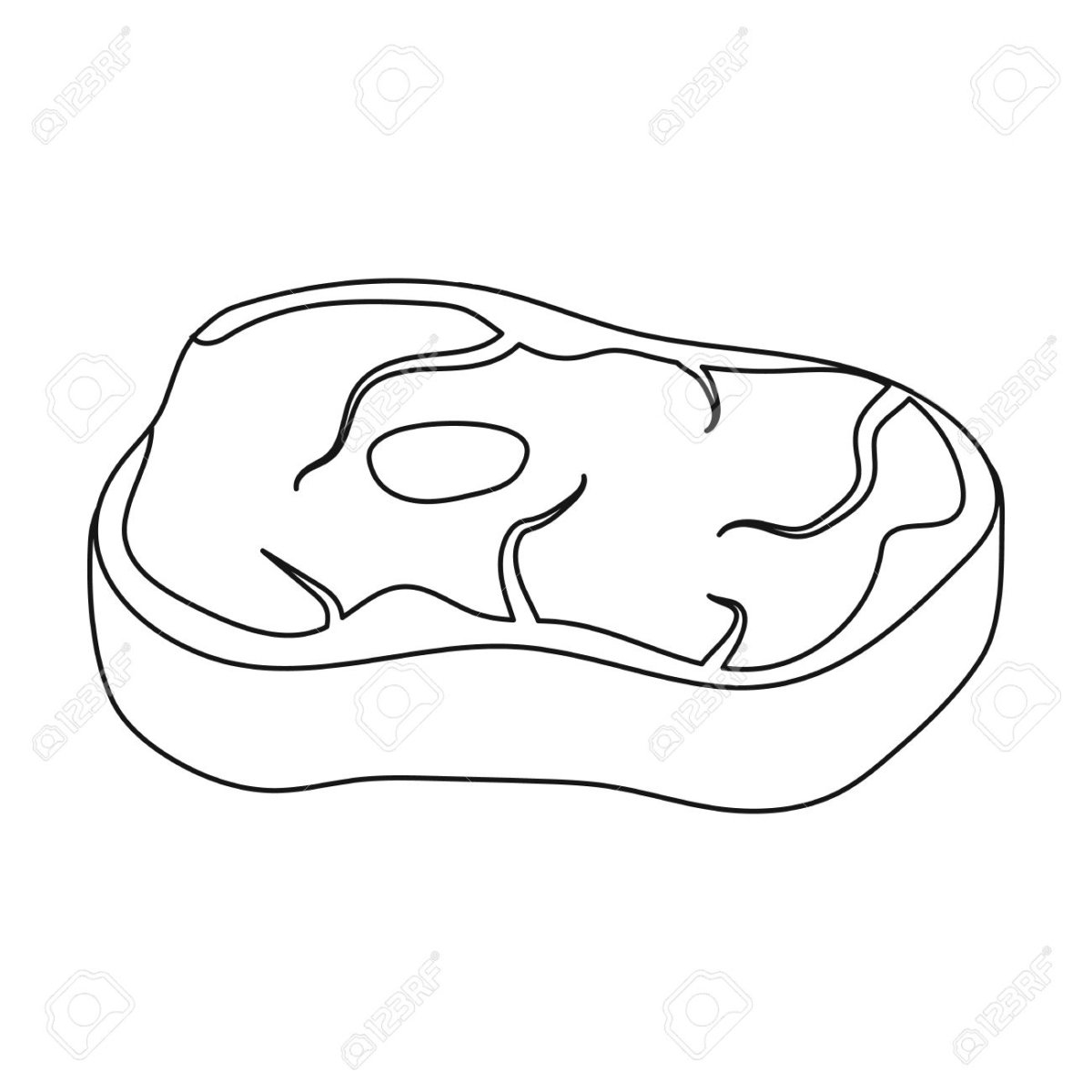 Мясо раскраска