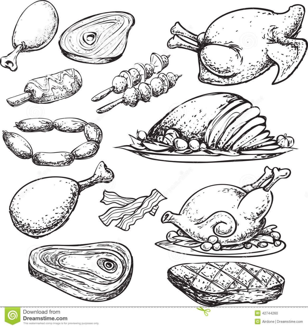 Стейк эскиз