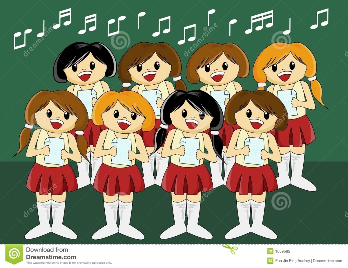 Хор девочек рисунок
