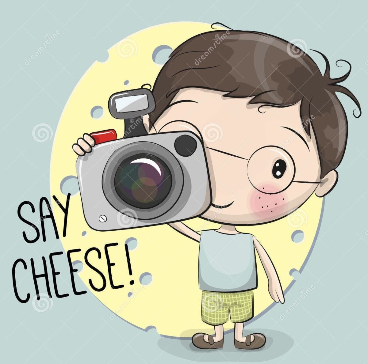 Мальчик и девочка акварель