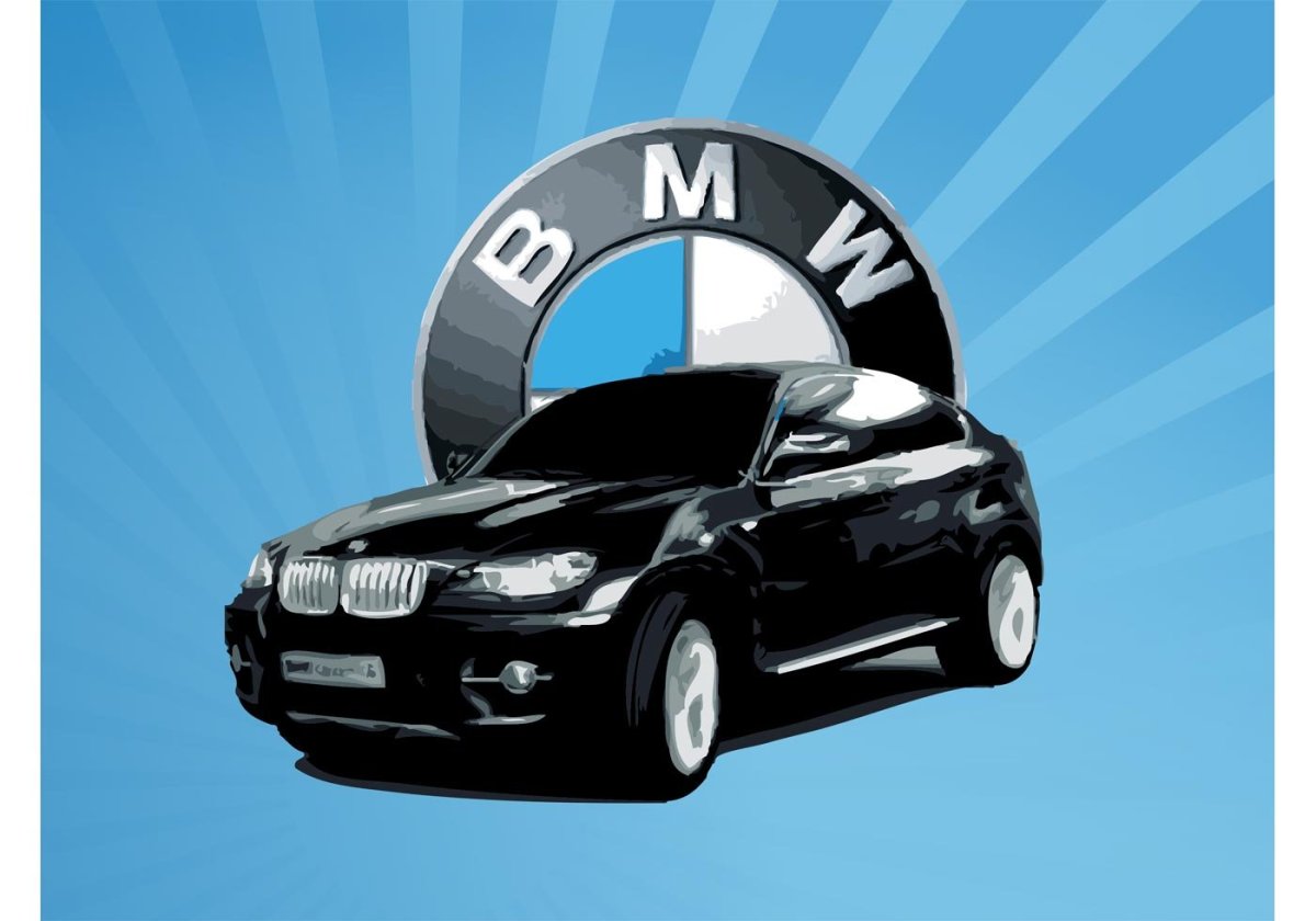 BMW вафельная печать