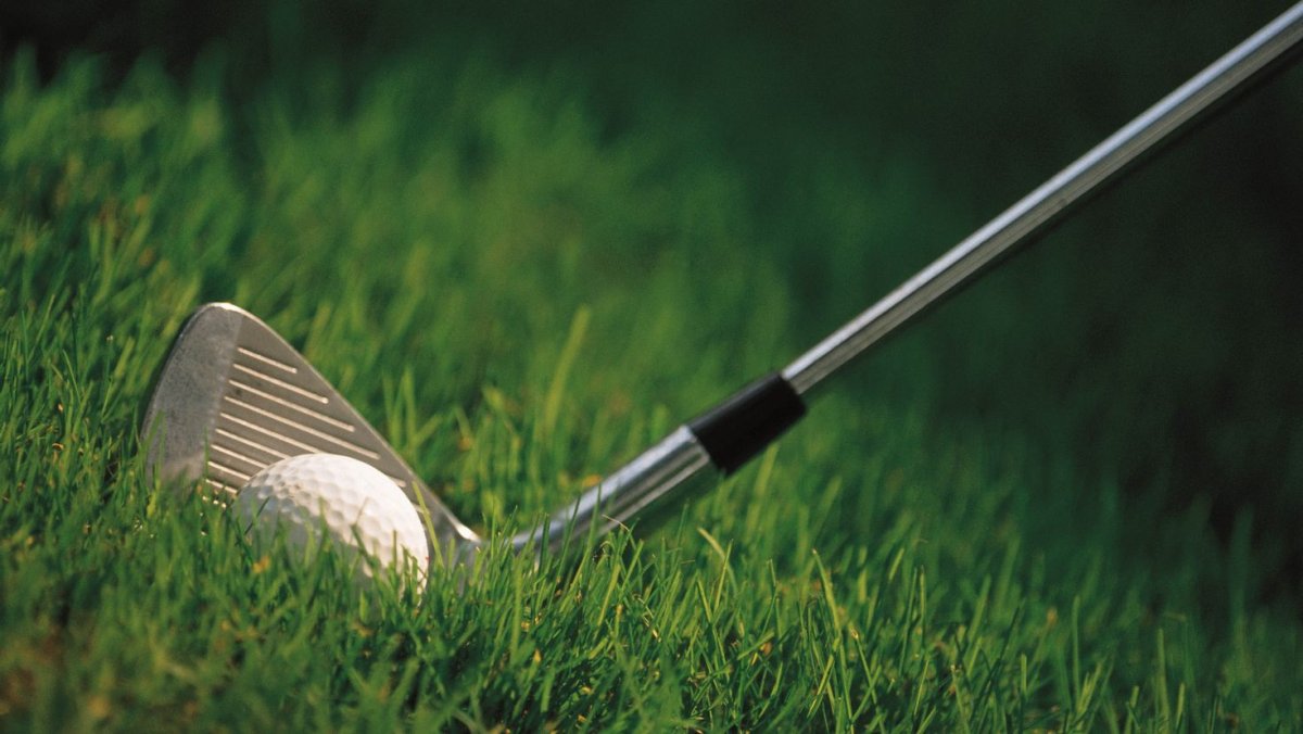 Клюшка и мяч для гольфа