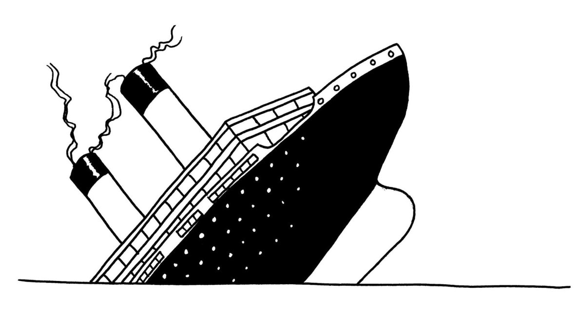 Чертеж корабля Британика