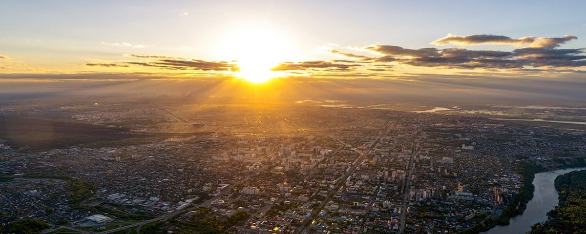 Барнаул с высоты птичьего