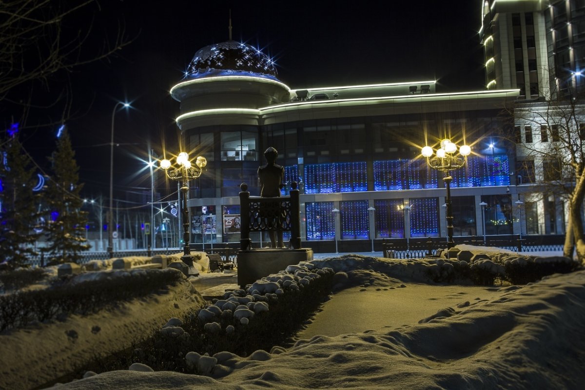 Набережная Барнаул зимой