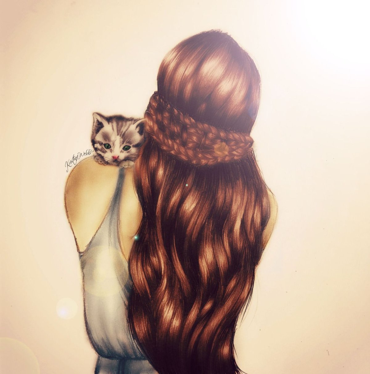 Девочка с котом