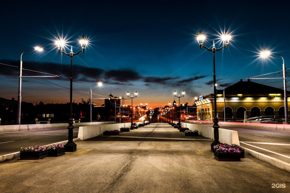 Ночной Барнаул набережная