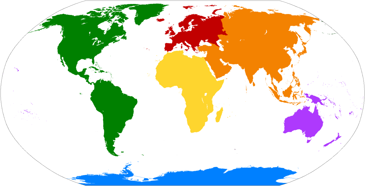 Части света Америка, Евразия, Северная Америка.