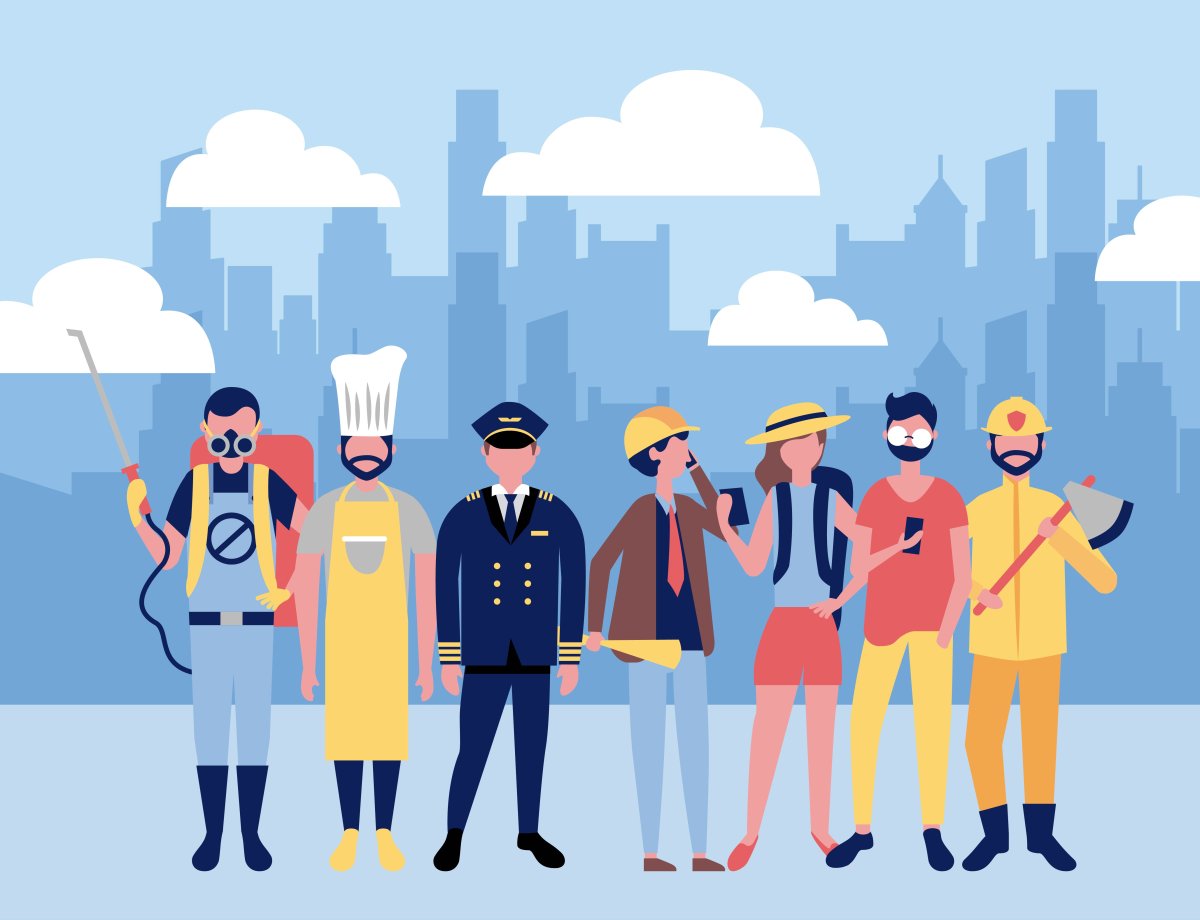 Профессии Векторная иллюстрация