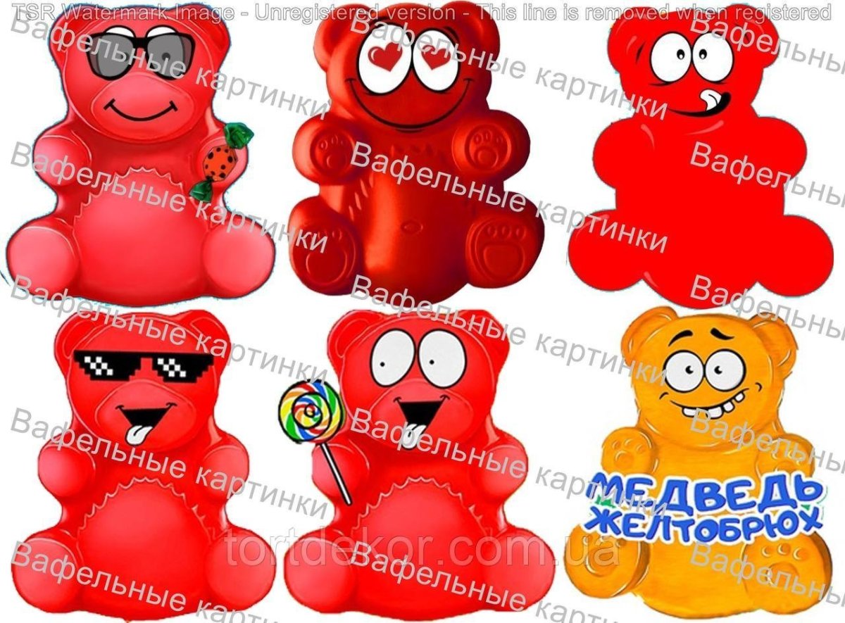 Торт Валера ЖЕЛЕЙНЫЙ медведь