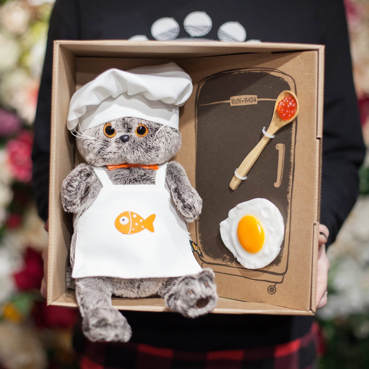 Кот Басик нарисованный