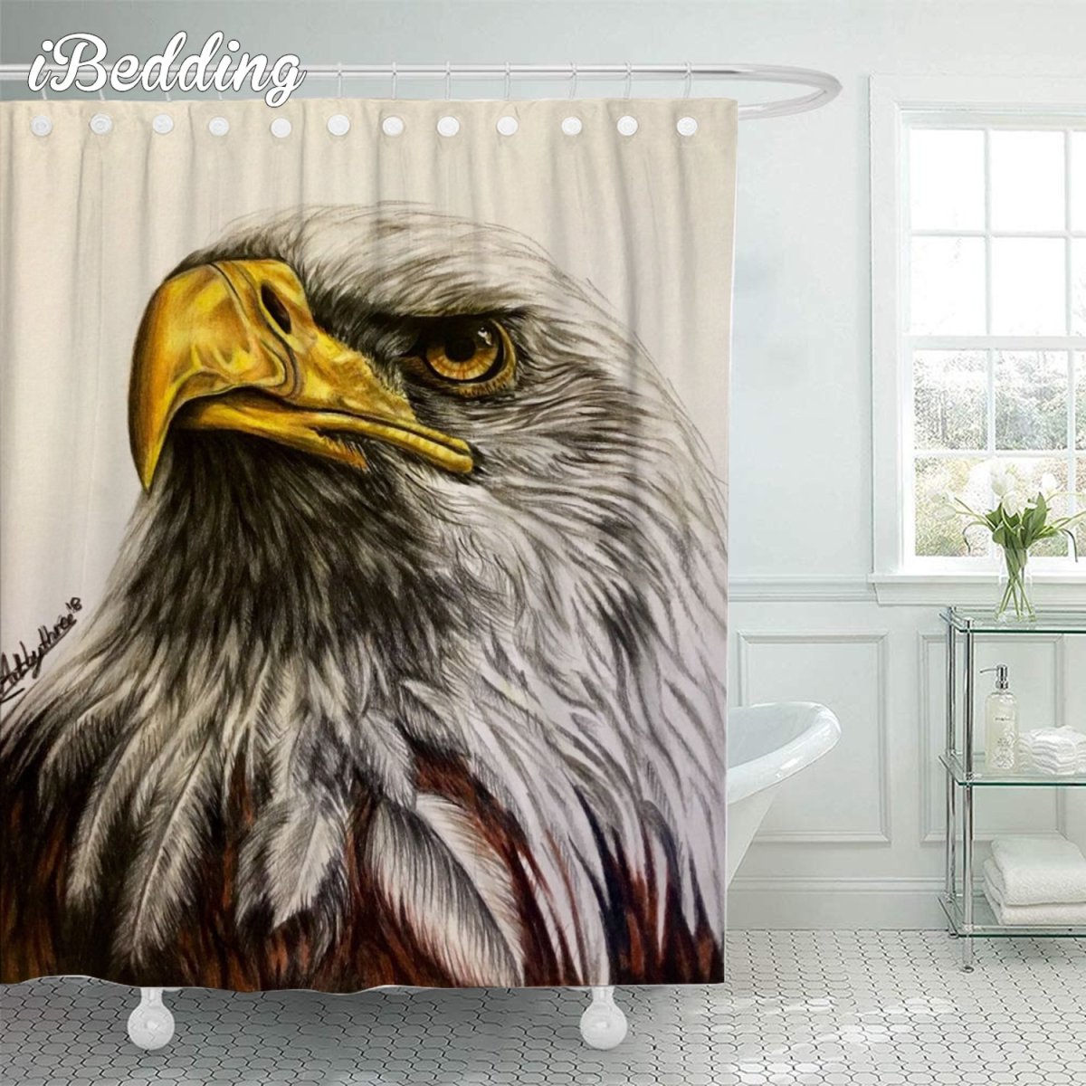 Белоголовый Орлан Векторная Графика