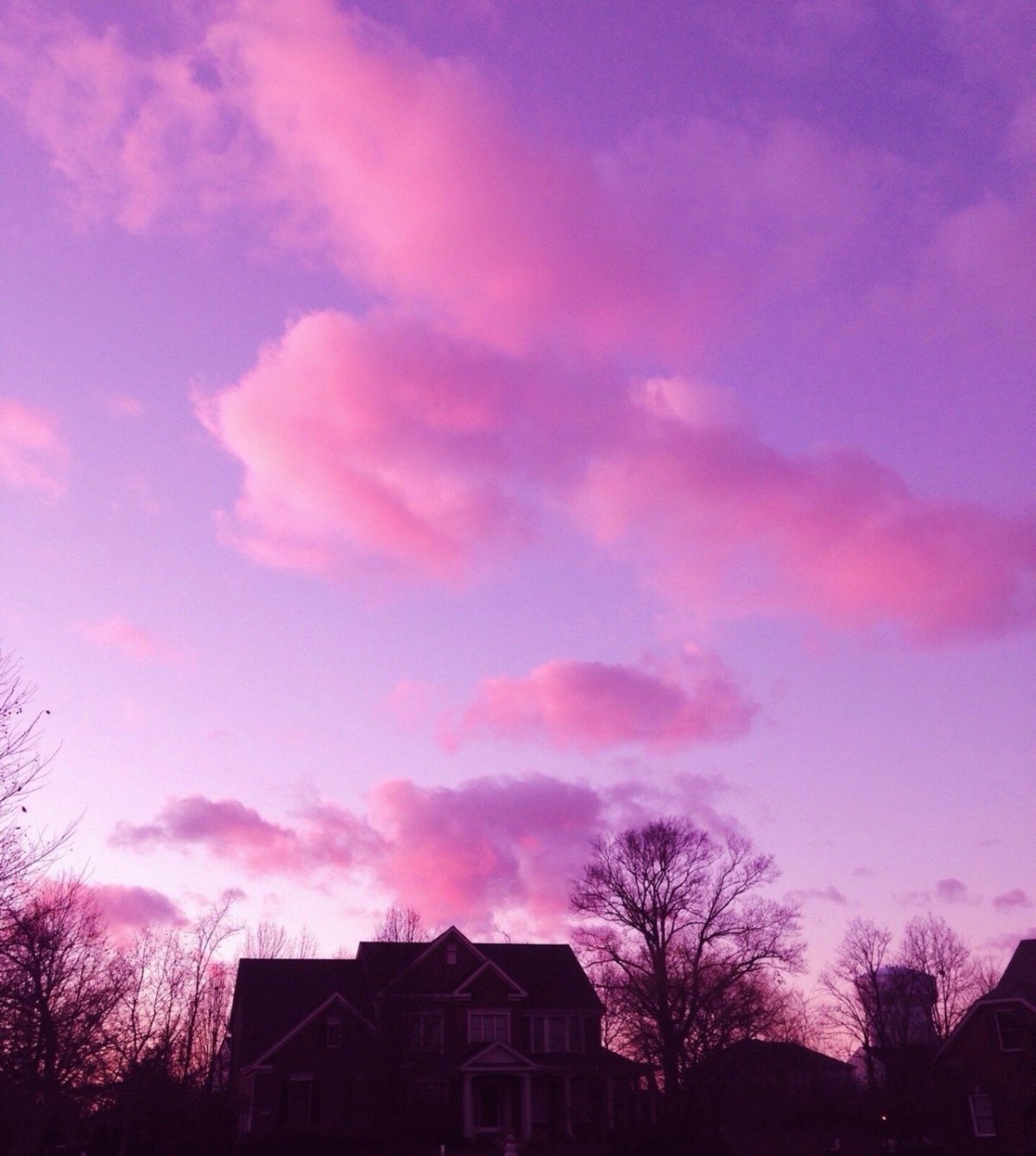 Сиреневые облака